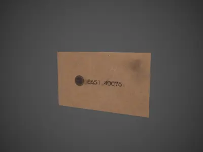 Squid Game Invitation Card Low-poly 3D model