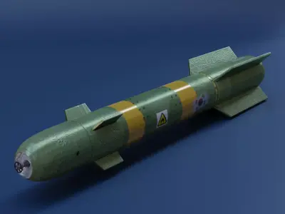 Hell fire missile  3D model