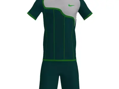 T-Shirt and Shorts Low-poly 3D model