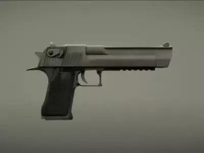 PACKE WEAPONS PISTOL with Skin  Low-poly 3D model