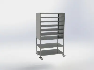 Stainless Steel Rack  3D model