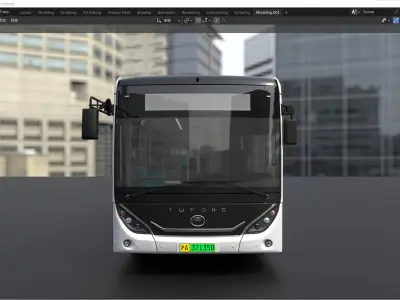 YUTONG E8i bus 3D model