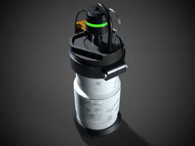 Sci Fi Gas Grenade Vol Z1 Low-poly 3D model