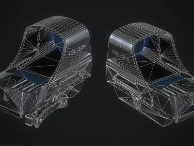 RDS Holosun OpenReflex HS510C Low-poly 3D model