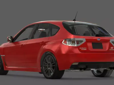 2011 Subaru Impreza WRX STI Hatchback 3D Model  Rally Bred  3D model