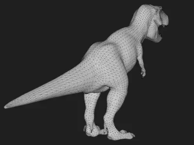 dinosaur Low-poly 3D model 10