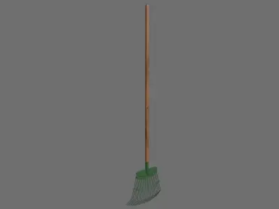 Rake 1A Low-poly 3D model