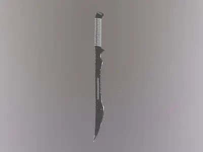Modern Tactical Sword Low-poly 3D model