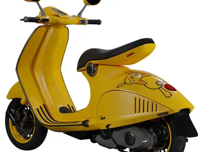 Vespa 946 Yellow  3D model