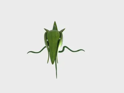  Cartoon Munch Plant  Low-poly 3D model