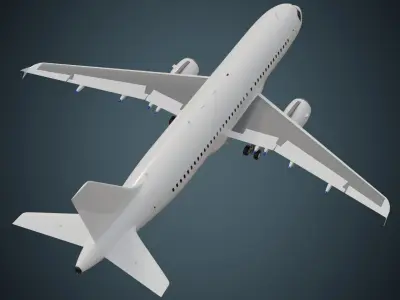 Airliner 1A Untextured 3D model