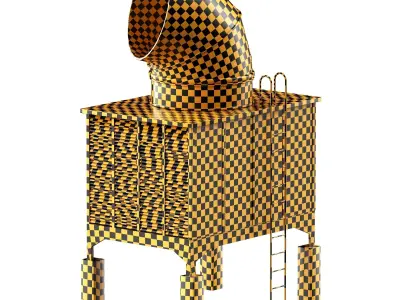 Rooftop Unit Low-poly 3D model buy