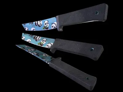Cold Steel Recon Tanto Panda - Knife Low-poly 3D model