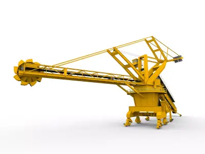 stacker reclaimer 3D model