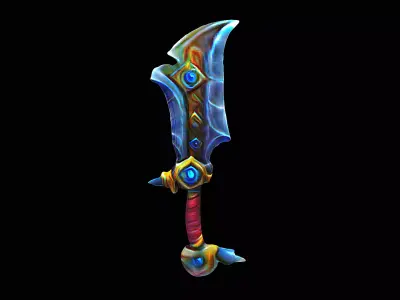stylized sword 3D model purchase