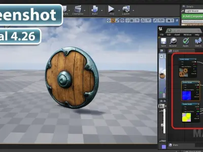 Stylized Shield Low-poly 3D model