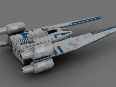 Rogue one UWING Ship 3D model