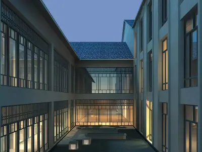 Chinese Style Architecture 3D model 28