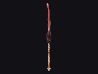 Axe Pickaxe Pike Cutting Hatchet Weapon Halberd Fantasy Bill Low-poly 3D model purchase