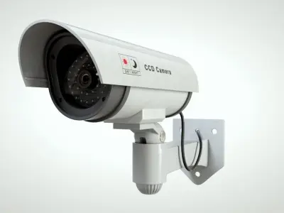 Industrial Camera Low-poly 3D model