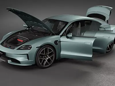 2025 Porsche Taycan 3D model