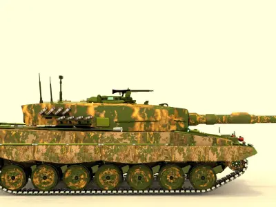 Tank Leopard 3D model by abdelkader-boubaker