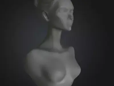 Woman Silhouette 3D Model Decorative Sculpture Free 3D print model