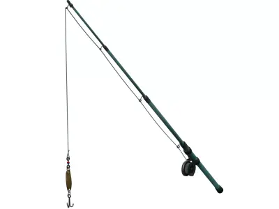 Fishing Rod 3D model 4