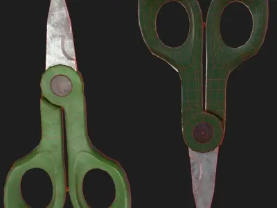 Scissors Electrician - Tijeras Electricista Low-poly 3D model