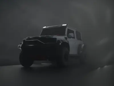 Maruti Suzuki Jimny 4x4 rigged Low-poly 3D model