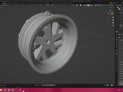 wheel rim 211 stl 3D print model