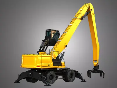 MH3050 Wheel Material Handler 3D model