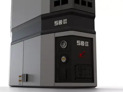 Thermo King SB-II Refrigeration Unit Low-poly 3D model