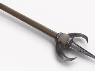 Staff Skull V2 PBR Low-poly 3D model