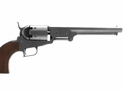 Old scrachet Revolver 3D model