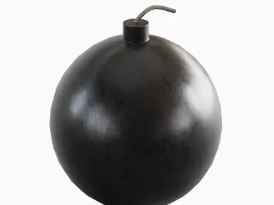 Bomb 01 Low-poly 3D model