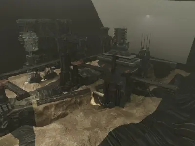 Abandoned Mine - Concept Art Scene 3D model