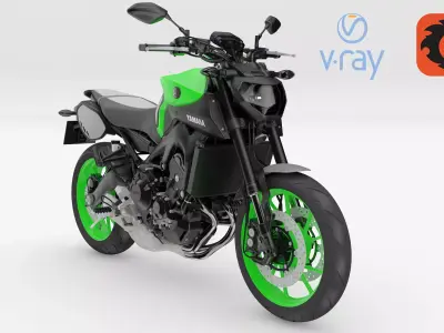 Yamaha MT-09 3D model
