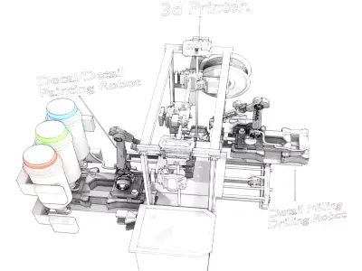 3D Printer Design 3D model