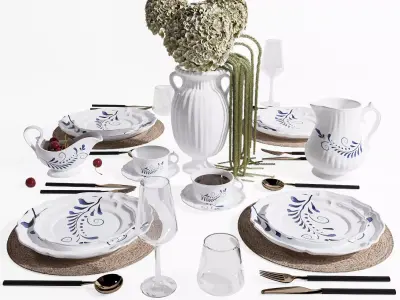 Table setting-H66 3D model