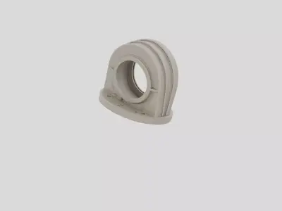 Industrial Factory Pipe End Cap for 3D print 3D model