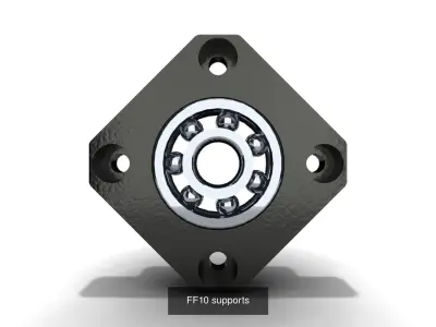 FF supports collection 8 stl model 3D Model Pack