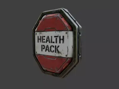 Health Pack Low-poly 3D model