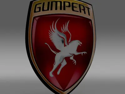 gumpert logo 3D model by Sergey
