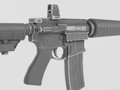 Assault Rifle AR-15 3D model