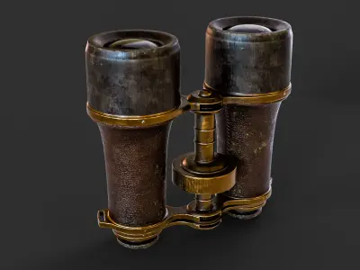 Old Binoculars 3D model