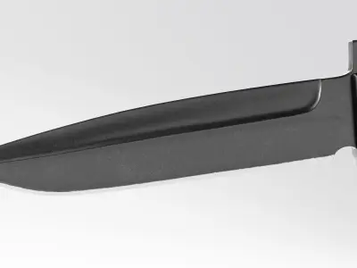 Tactical Combat Knife - Military - Blade - FPS - CS Style Low-poly 3D model