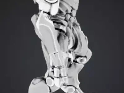 Sentinel Superior Sci-Fi Robot 3D Model  Game Ready Mech PBR  Low-poly 3D model
