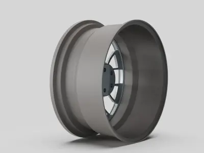 rims Grey style metalic wheel tuning stl 3D model