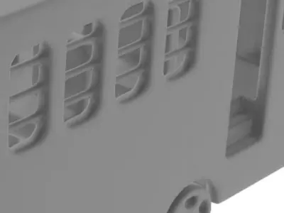 Mini Bus Low-poly 3D model purchase